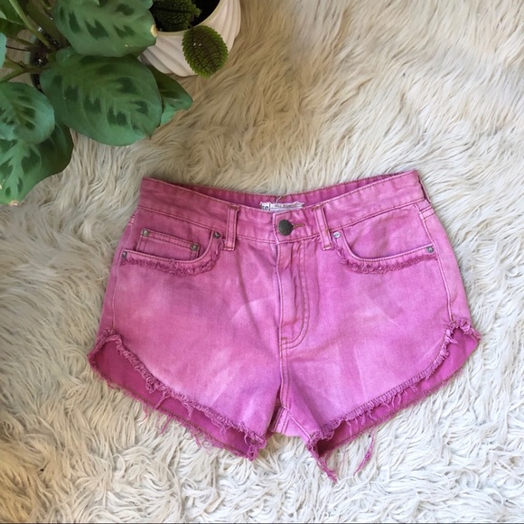 Free People Pants - Free People Pink High Rise Denim Shorts Free People Pants - Free People Pink High Rise Denim Shorts